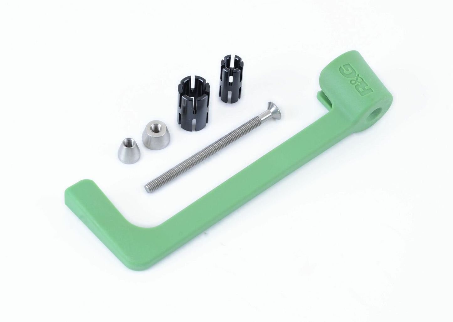 R&G Moulded Lever Guard Green Kawasaki ZX10 / ZX6 2019+