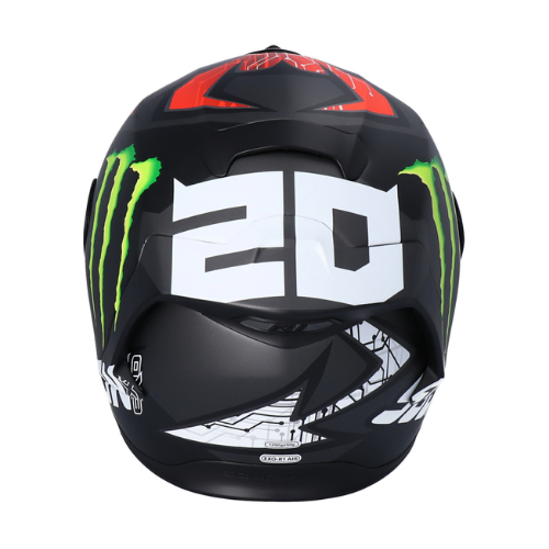 Scorpion EXO R1 Air Fabio Monster REP. Matt Black Red Helmet