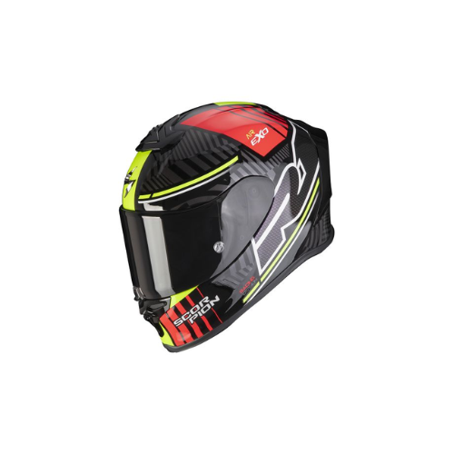 Scorpion EXO R1 Air Victory Black Silver Red Helmet