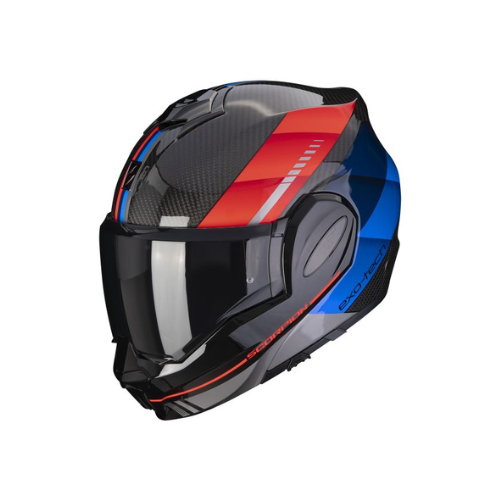 Scorpion EXO-Tech Evo Carbon Genus Glossy Black Blue Red