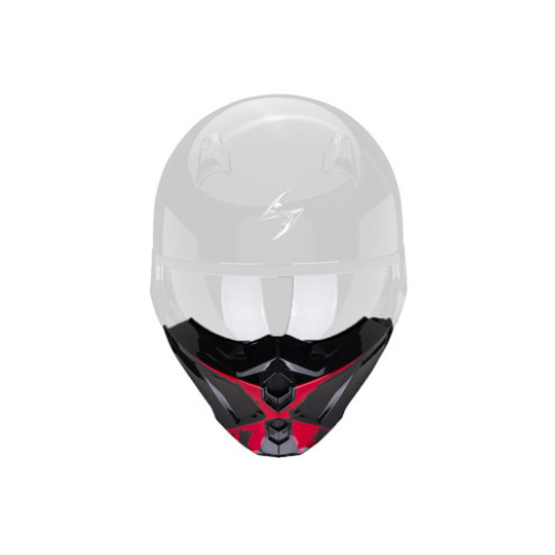 Scorpion EXO Mask Tanker for EXO-Covert X Black Red