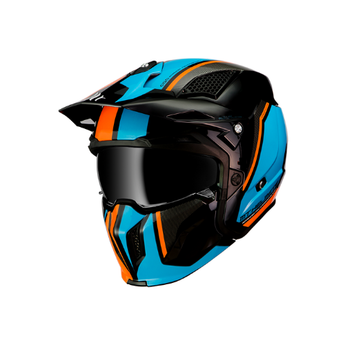 MT Helmets Streetfighter SV A4 Gloss Fluor Orange Blue