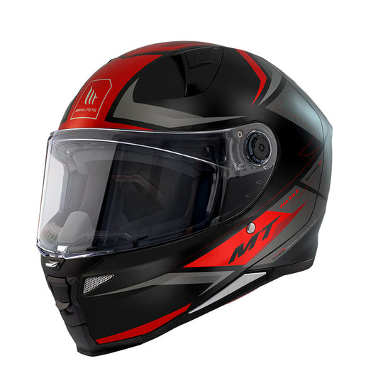 MT Helmets Revenge 2S B5 Hatax Matt Black Red