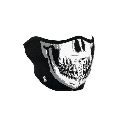 ZAN Headgear Neoprene Half Mask Black & Skull Black