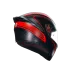 K1 S DOT(E2206) - WARMUP MATT BLACK/RED